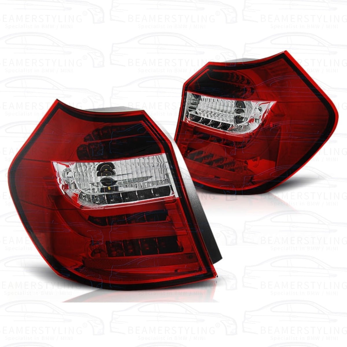BMW 1 Serie Achterlichten LED Bar Rood / Helder E87 2004-2007 - Beamerstyling.nl