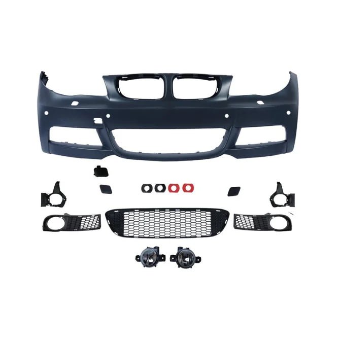 BMW 1 Serie Voorbumper M Pakket Look Incl PDC En Mistlampen E81 / E87 / E82 / E88 - Beamerstyling.nl