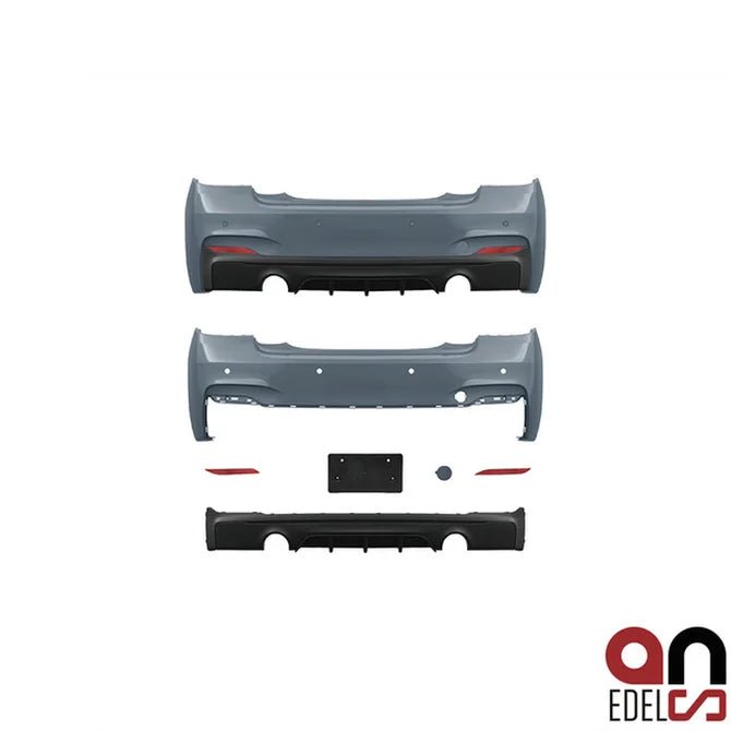 BMW 2 Serie M Performance Look Achterbumper F22 / F23 — 1 Uitlaat Uitsparing Links + 1 Uitlaat Uitsparing Rechts (235I) - Beamerstyling.nl