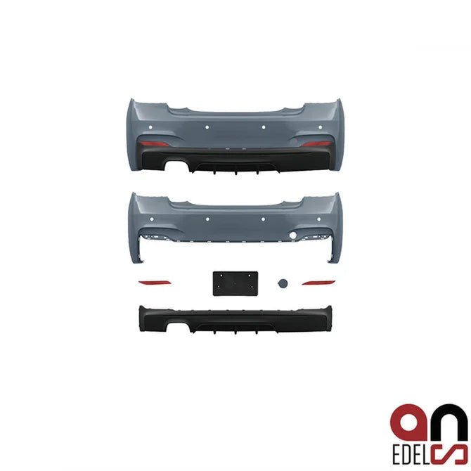 BMW 2 Serie M Performance Look Achterbumper F22 / F23 — 2 Uitlaat Uitsparingen Links - Beamerstyling.nl