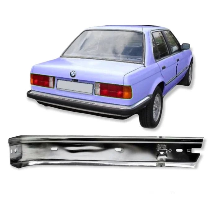 BMW 3 Serie Achterbumper Hoek Bumper Lijst Rechts Chroom E30 1982-1987 - Beamerstyling.nl