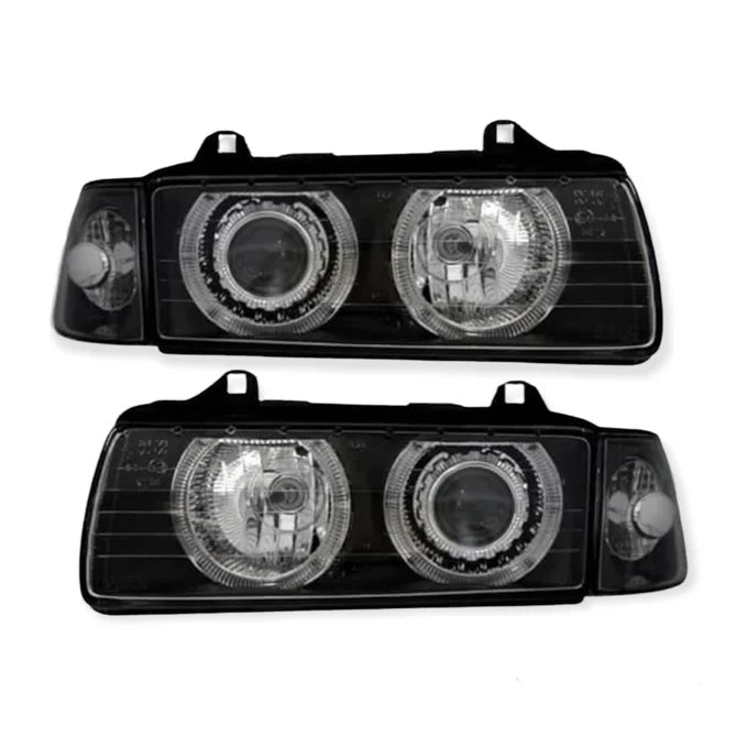 BMW 3 Serie Halogeen Angel Eyes Koplampen E36 Sedan / Touring - Beamerstyling.nl
