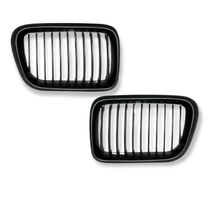 BMW 3 Serie Nieren / Gril Delen Mat Zwart E36 1996 - 2000 - Beamerstyling.nl
