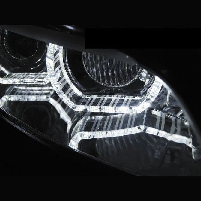 BMW E92 / E93 3D LED Angel Eyes Koplampen Chroom D1S 2007-2010 — Met Afs-Systeem - Beamerstyling.nl