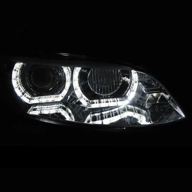 BMW E92 / E93 3D LED Angel Eyes Koplampen Chroom D1S 2007-2010 — Zonder Afs-Systeem - Beamerstyling.nl