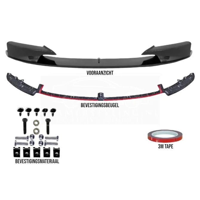 BMW F30 / F31 - Front Lip M-Performance Look - Shadow Line | Gecertificeerd Oem Kwaliteit - Beamerstyling.nl