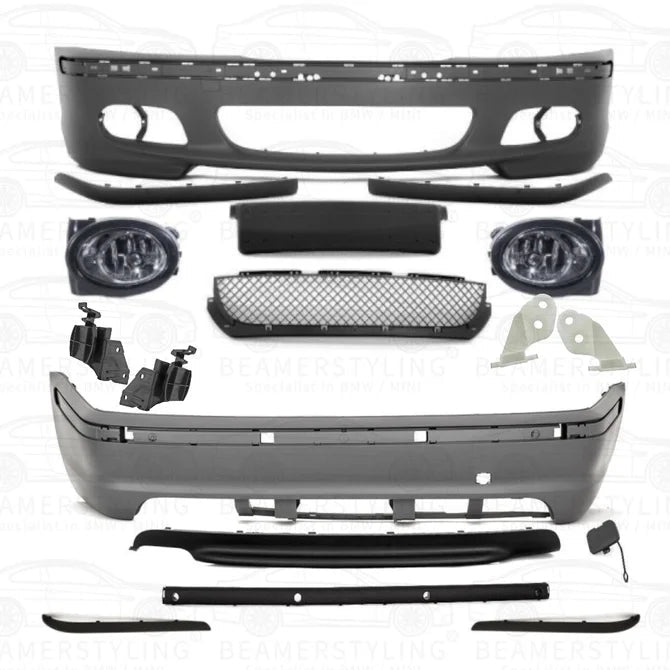 Bumper Pakket - BMW 3 Serie E46 Sedan - M-Tech Ii Look | 98-05 — Met PDC In De Achterbumper - Beamerstyling.nl