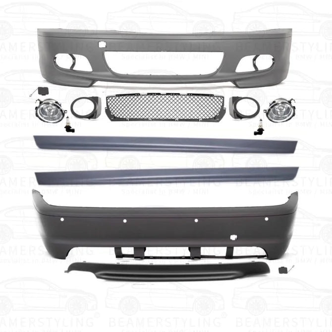 Bumper Pakket - BMW 3 Serie E46 Sedan - M-Tech Ii Look - Compleet | 98-05 — Met PDC In De Achterbumper - Beamerstyling.nl