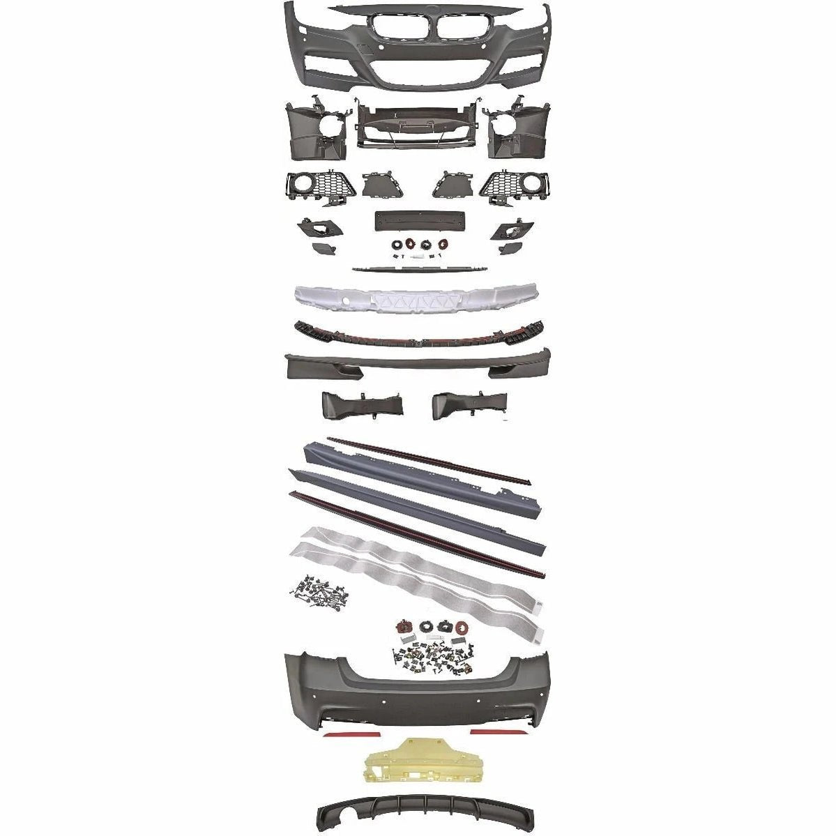 Bumper Pakket - BMW 3 Serie F30 Sedan - M Performance Look - PDC Rondom | 12-15 - Beamerstyling.nl