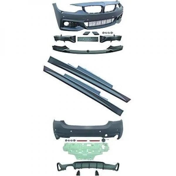 Bumper Pakket - BMW 4 Serie F32 / F33 - M Performance Look - Met PDC | 13-17 - Beamerstyling.nl