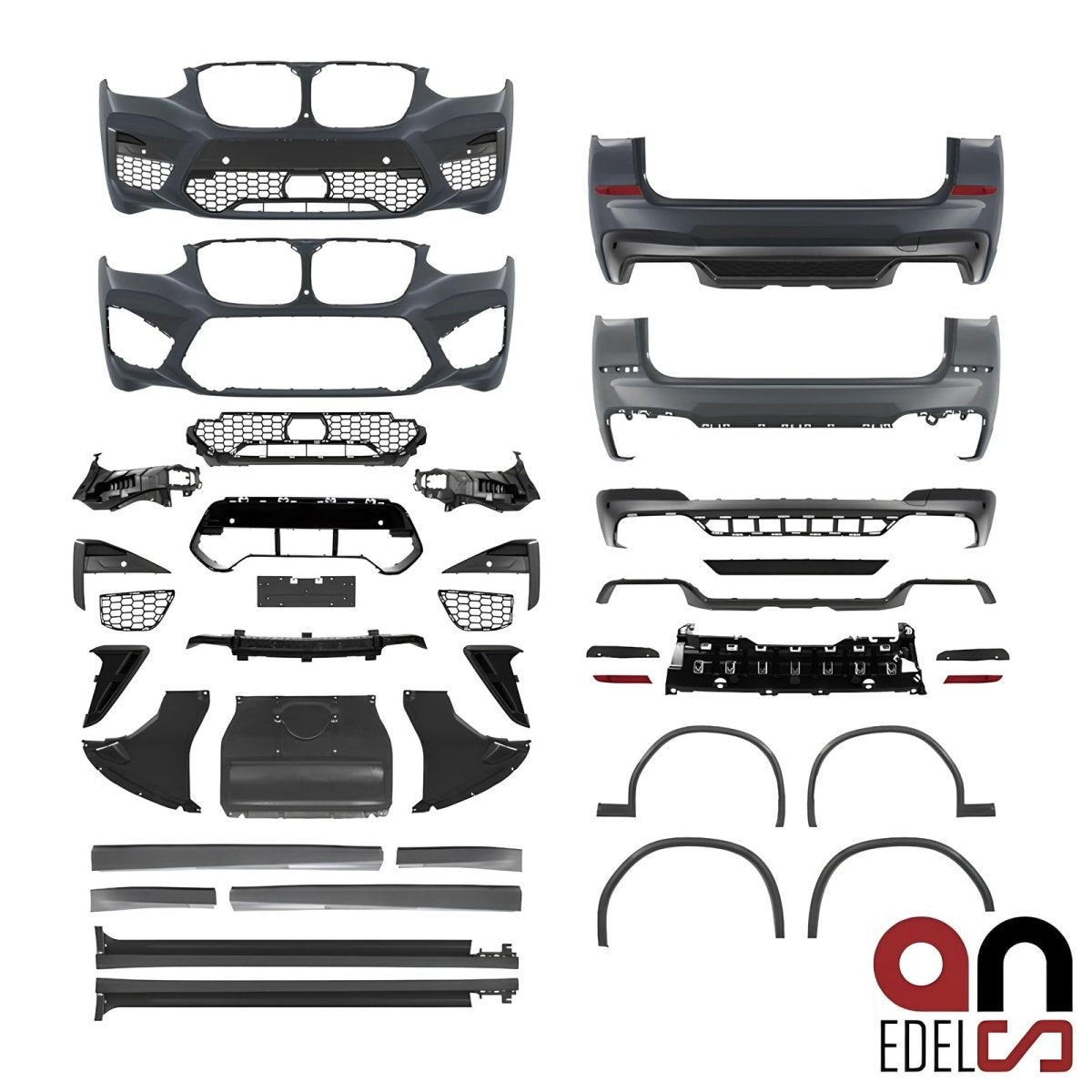 Bumper Pakket - BMW X3 G01 Suv - Compleet - F97 Evo Look | 2017 - 2021 - Beamerstyling.nl