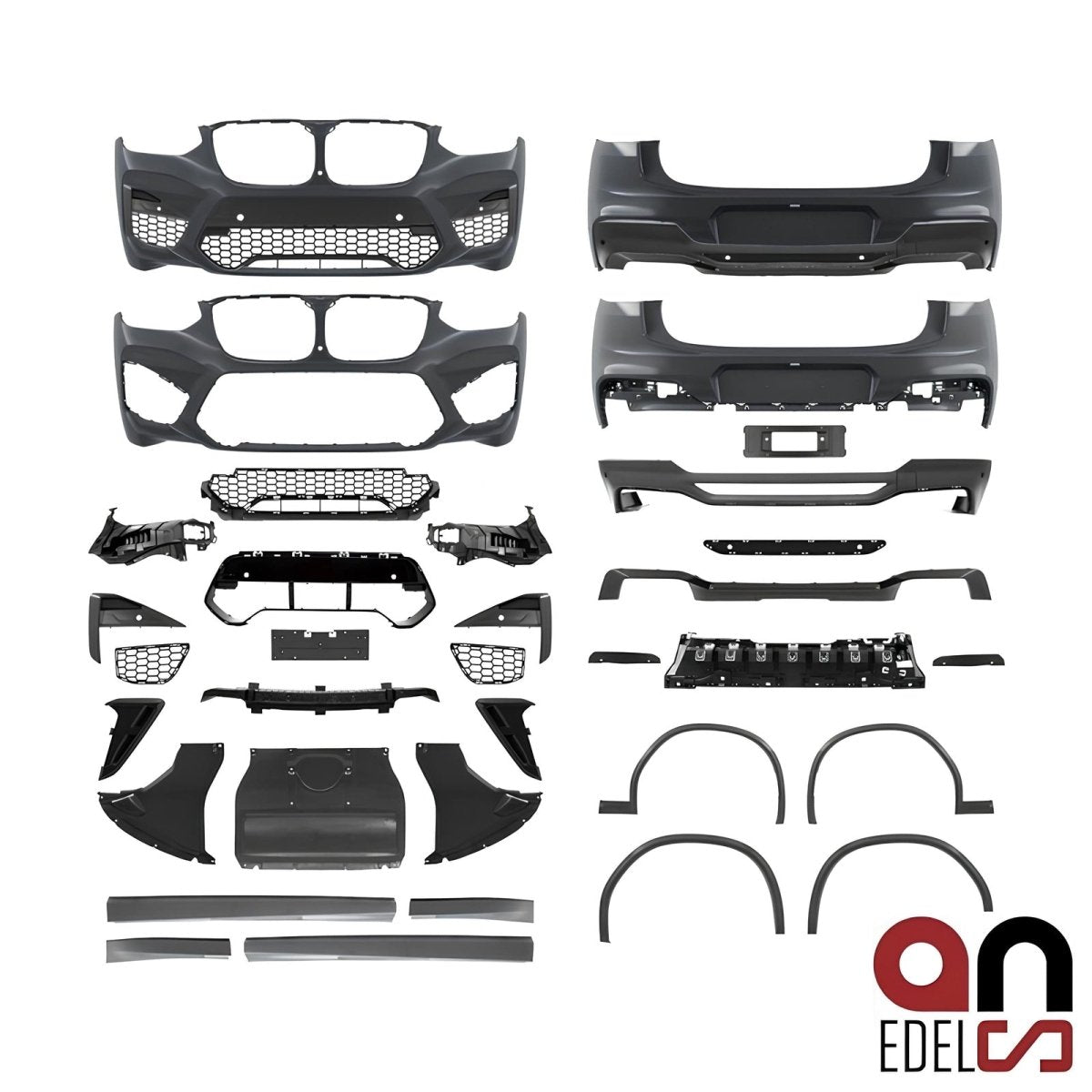 Bumper Pakket - BMW X4 G02 Suv - Compleet - F98 Evo Look | 2018 - 2021 - Beamerstyling.nl