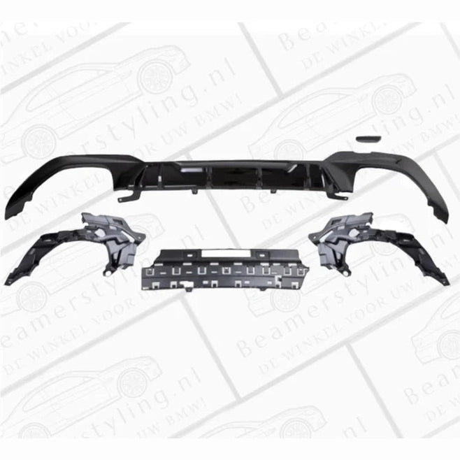 Diffuser - BMW G20 / G21 - M340I - M Performance Look - Hoogglans Zwart | 2019-2022