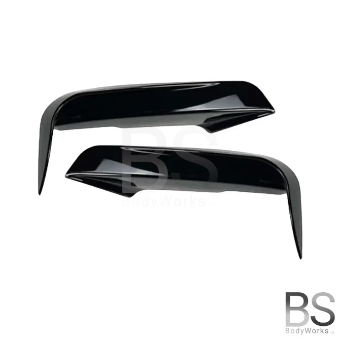 Canards - BMW F30 / F31 - Voor M Pakket - Hoogglans Zwart | 12 - 19 - Beamerstyling.nl