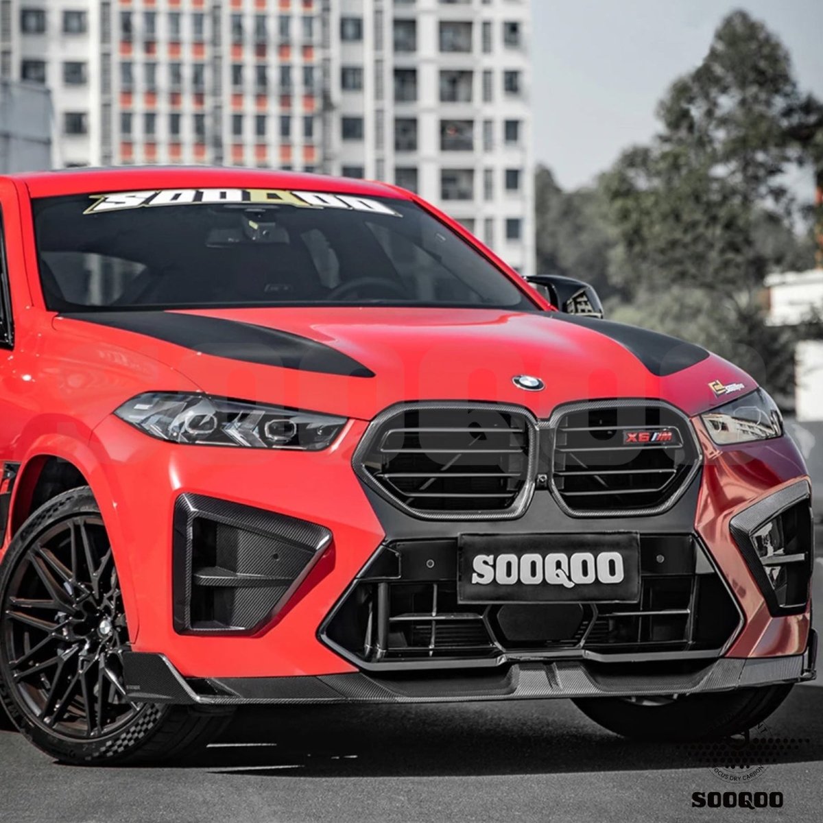 Carbon Front Lip - BMW X6 M F96LCI - Pre - Preg | Sooqoo - Beamerstyling.nl