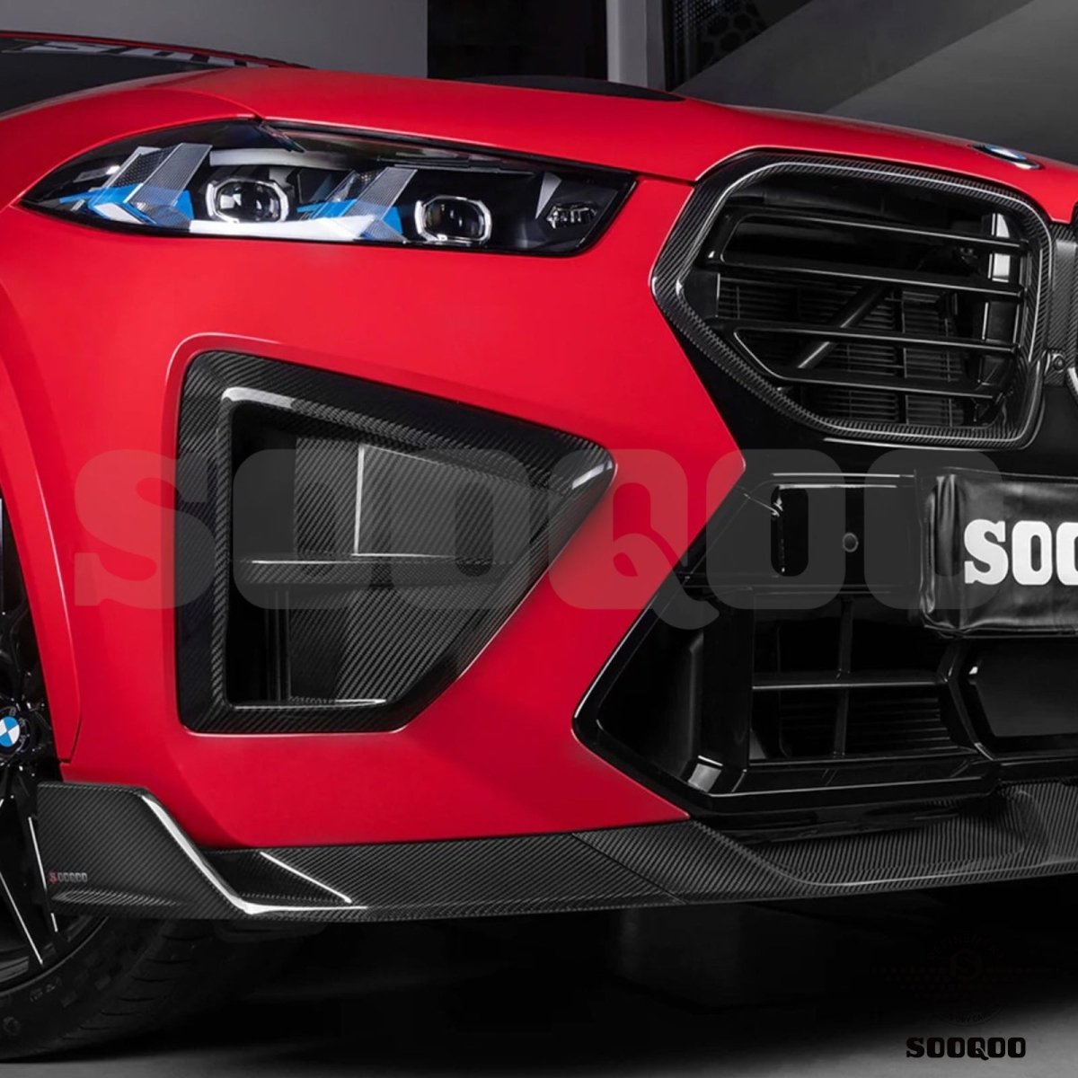 Carbon Front Lip - BMW X6 M F96LCI - Pre - Preg | Sooqoo - Beamerstyling.nl
