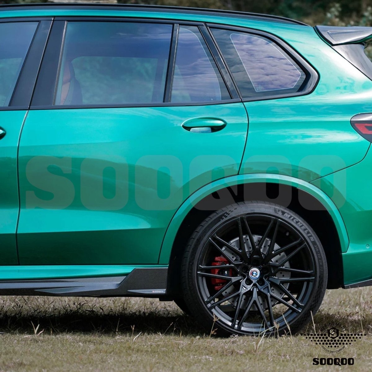 Carbon Side Skirts Extensions - BMW X5 M F95LCI - Pre - Preg | Sooqoo - Beamerstyling.nl