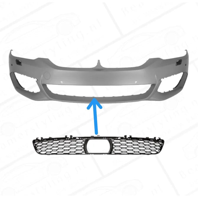Centrale Grill Met ACC - BMW G30 / G31 - Voor M Pakket | 17-20 - Beamerstyling.nl