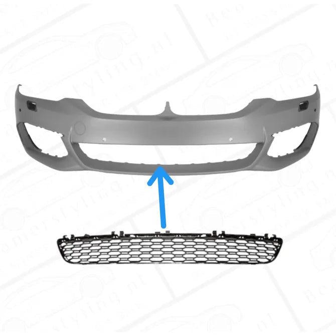 Centrale Grill Zonder ACC - BMW G30 / G31 - Voor M Pakket | 17-20 - Beamerstyling.nl