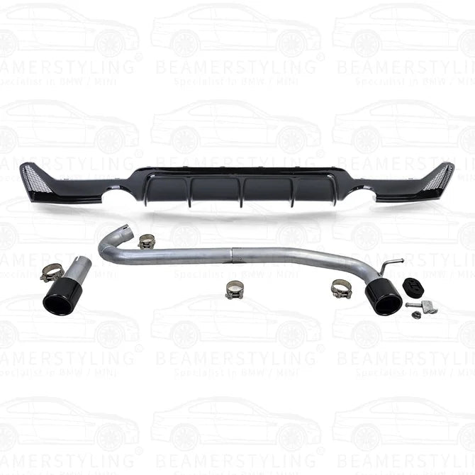 Conversiekit V1 - BMW F32 / F33 / F36 - 440I M Performance Look - 425/428/430 | Hoogglans Zwart - Beamerstyling.nl