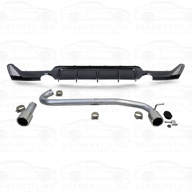 Conversiekit V4 - BMW F32 / F33 / F36 - 440I M Performance Look - 425/428/430 | Hoogglans Zwart - Beamerstyling.nl
