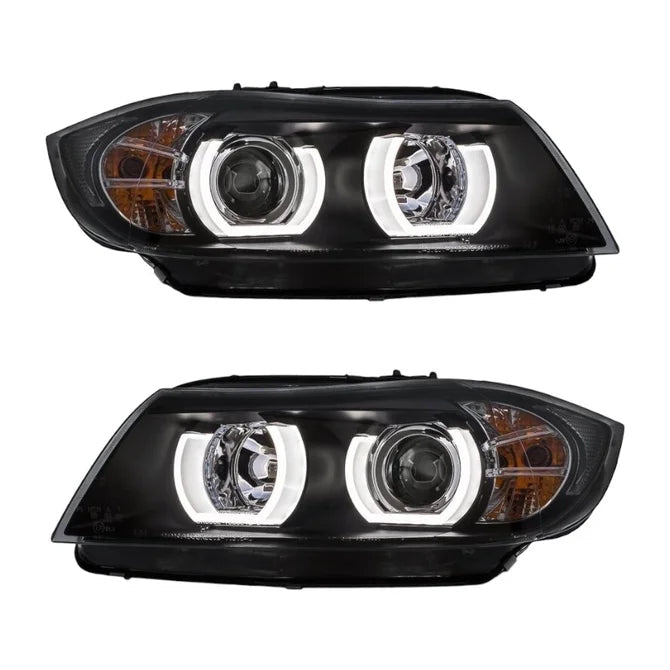 D1S Koplampen - BMW E90 / E91 - 3D LED Angel Eyes | 2005-2008 - Beamerstyling.nl
