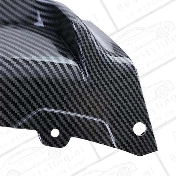 Diffuser - BMW F30 / F31 - M Performance Look - Carbon Look - 2 Uitlaten Links