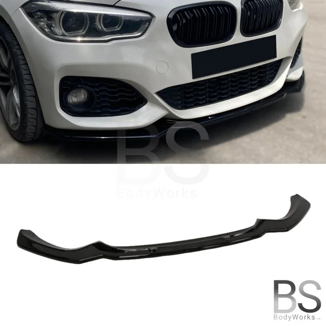 Front Lip - BMW 1 Serie F20LCI / F21LCI - Hoogglans Zwart | 2015-2019