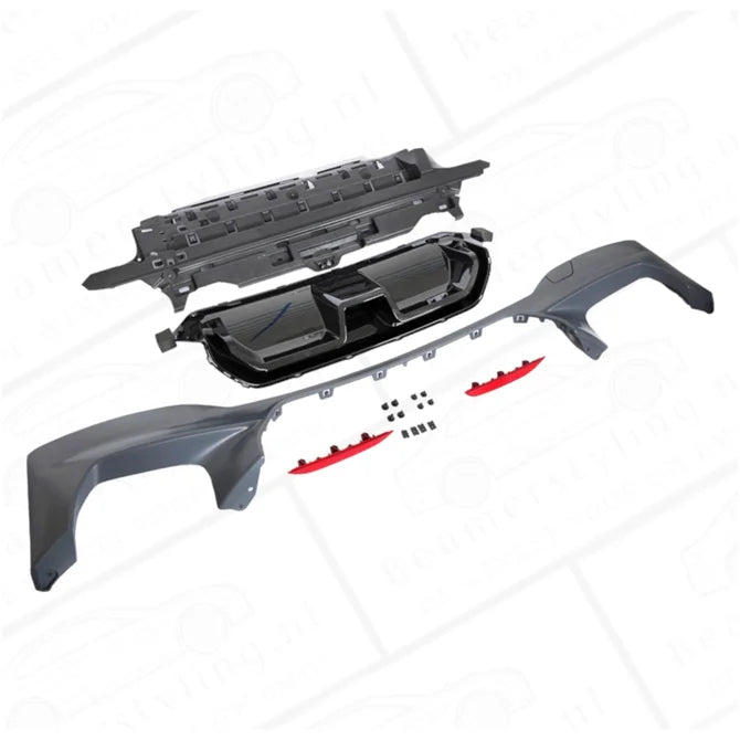 Diffuser - BMW G30 / G31 - Competition Look - Hoogglans Zwart | 17-23