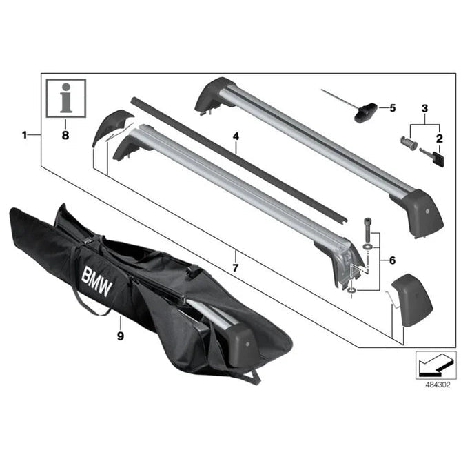 Dakdragers Imperiaal - BMW 5 Serie G30 / F90 Sedan - Aluminium - Beamerstyling.nl
