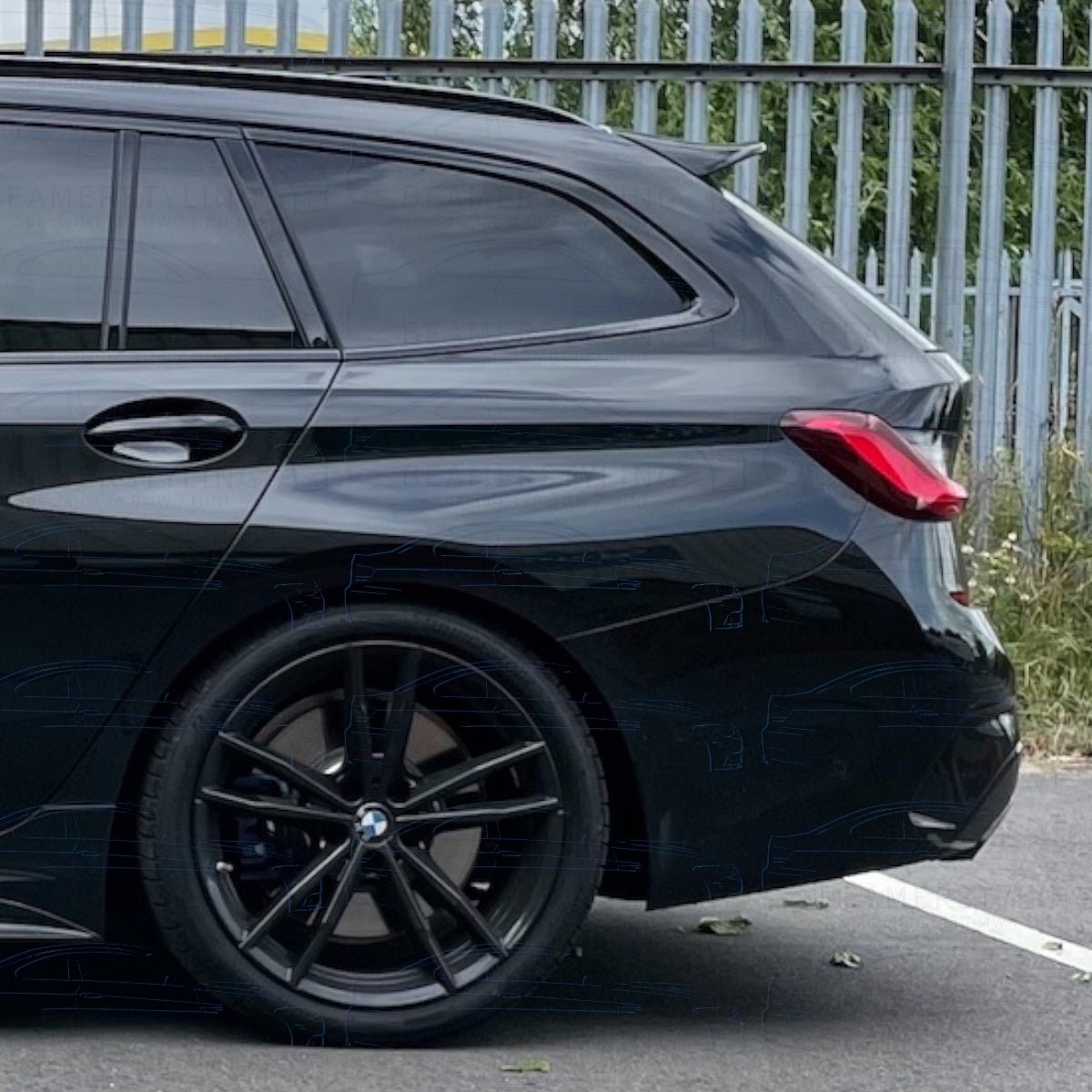 Dakspoiler - BMW 3 Serie G21 Touring - M Performance Look - Hoogglans Zwart | 19 - 24 - Beamerstyling.nl