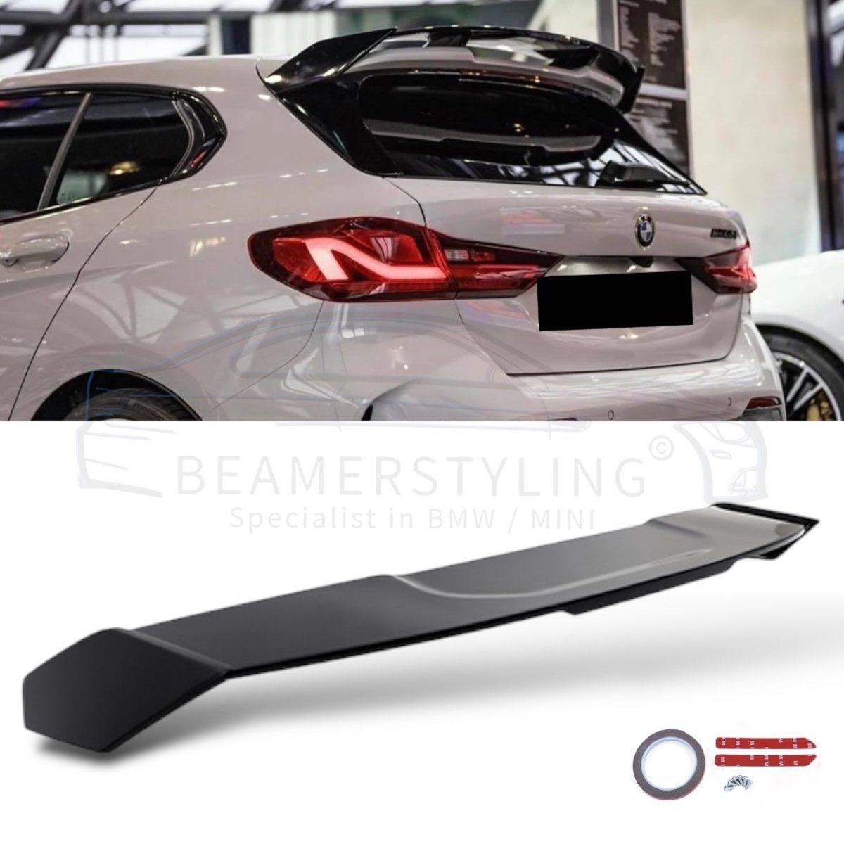 Dakspoiler - BMW F40 - M Performance Look | Hoogglans Zwart - Beamerstyling.nl