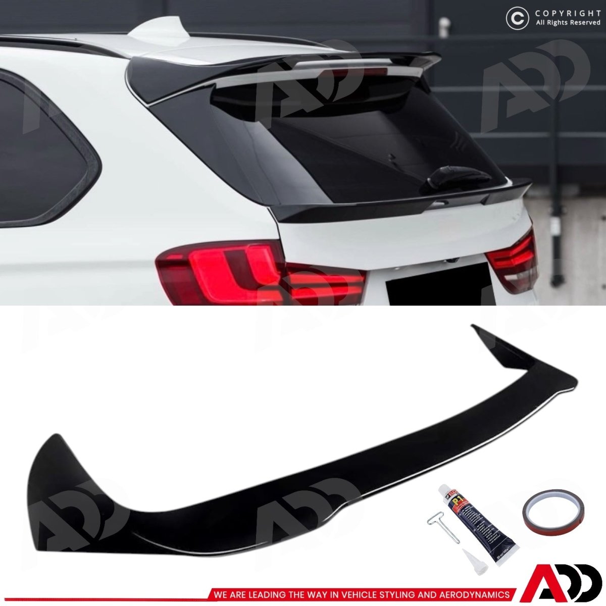 Dakspoiler - BMW X5 F15 SUV - Performance look - Hoogglans Zwart | 2013-2018 - Beamerstyling.nl