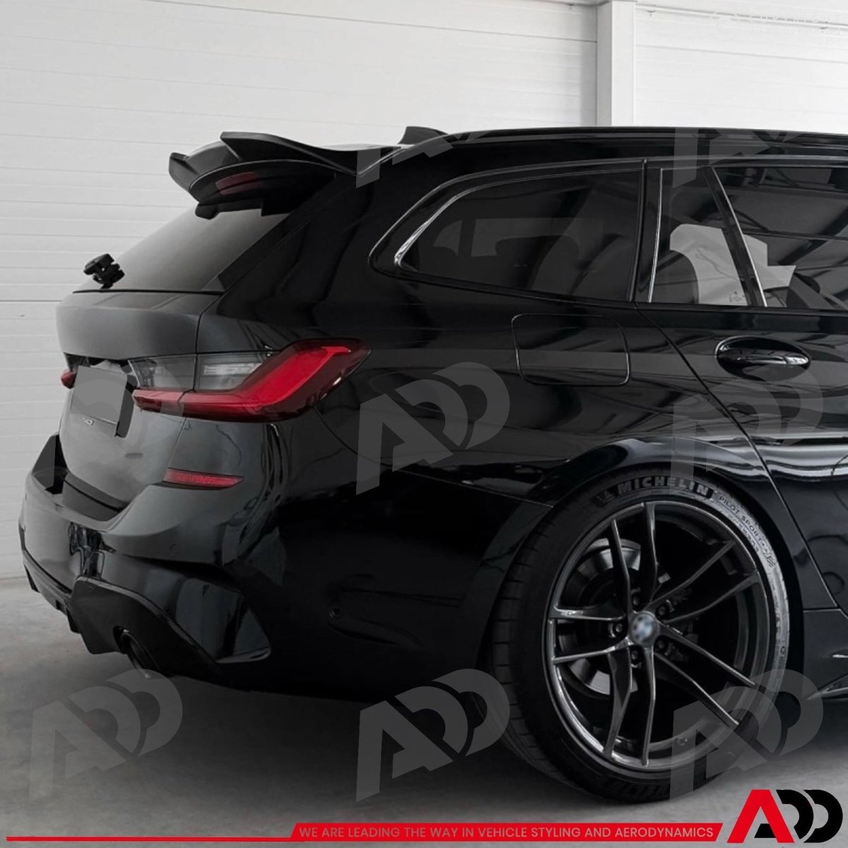 Dakspoiler V2 - BMW 3 Serie G21 Touring - High Kick Style - Hoogglans Zwart | 19 - 24 - Beamerstyling.nl