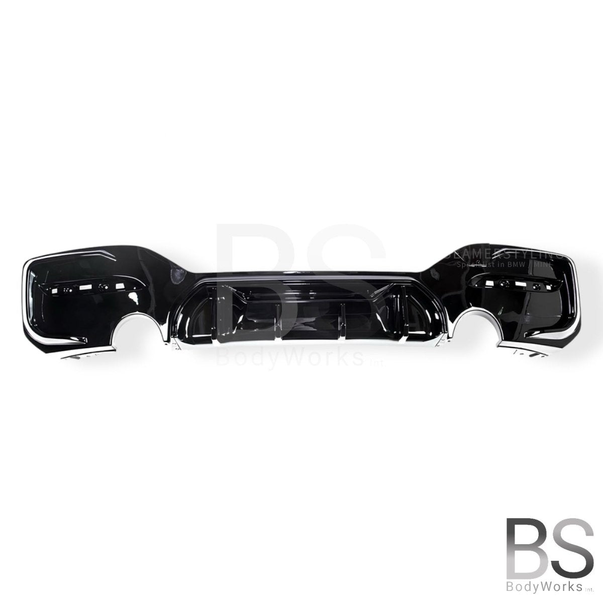 Diffuser - BMW 1 Serie F20LCI / F21LCI - Competition Look - M135I/M140I - Hoogglans Zwart | 03/2015 - 2019 - Beamerstyling.nl
