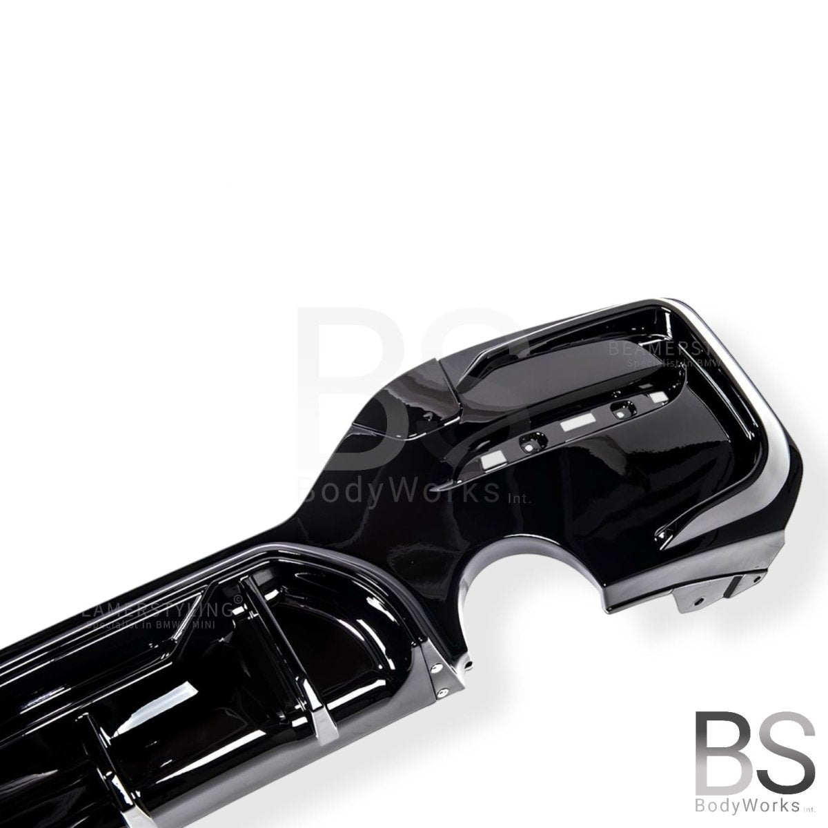 Diffuser - BMW 1 Serie F20LCI / F21LCI - Competition Look - M135I/M140I - Hoogglans Zwart | 03/2015 - 2019 - Beamerstyling.nl