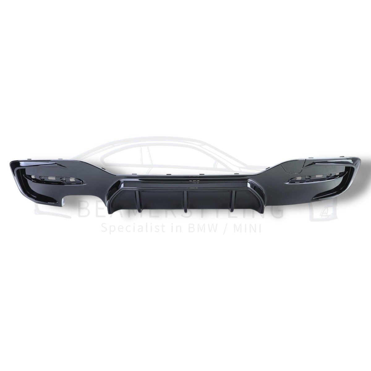 Diffuser - BMW 1 Serie F20LCI / F21LCI - M Performance Look - Hoogglans Zwart | 03/2015 - 2019 - Beamerstyling.nl