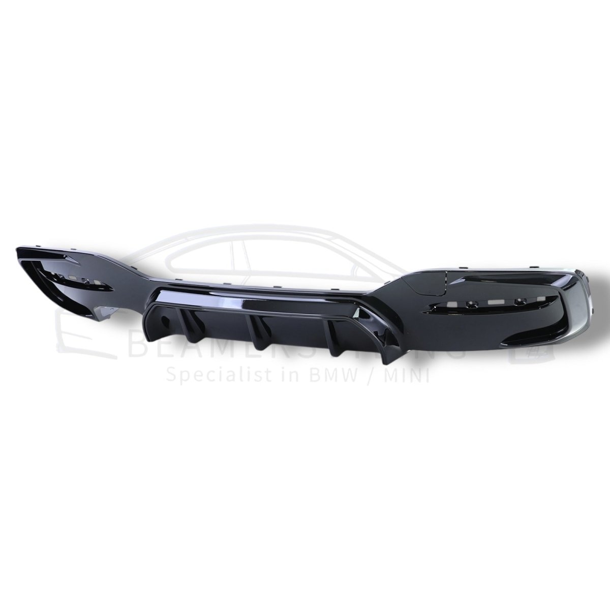 Diffuser - BMW 1 Serie F20LCI / F21LCI - M Performance Look - Hoogglans Zwart | 03/2015 - 2019 - Beamerstyling.nl