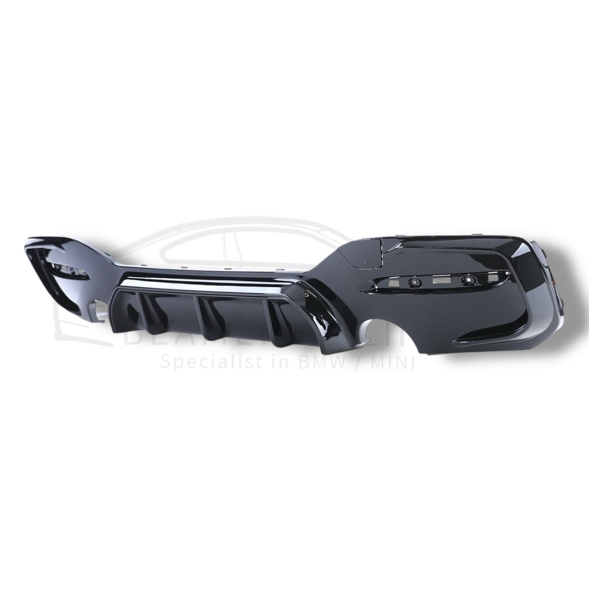 Diffuser - BMW 1 Serie F20LCI / F21LCI - M Performance Look - M135I/M140I - Hoogglans Zwart | 03/2015 - 2019 - Beamerstyling.nl