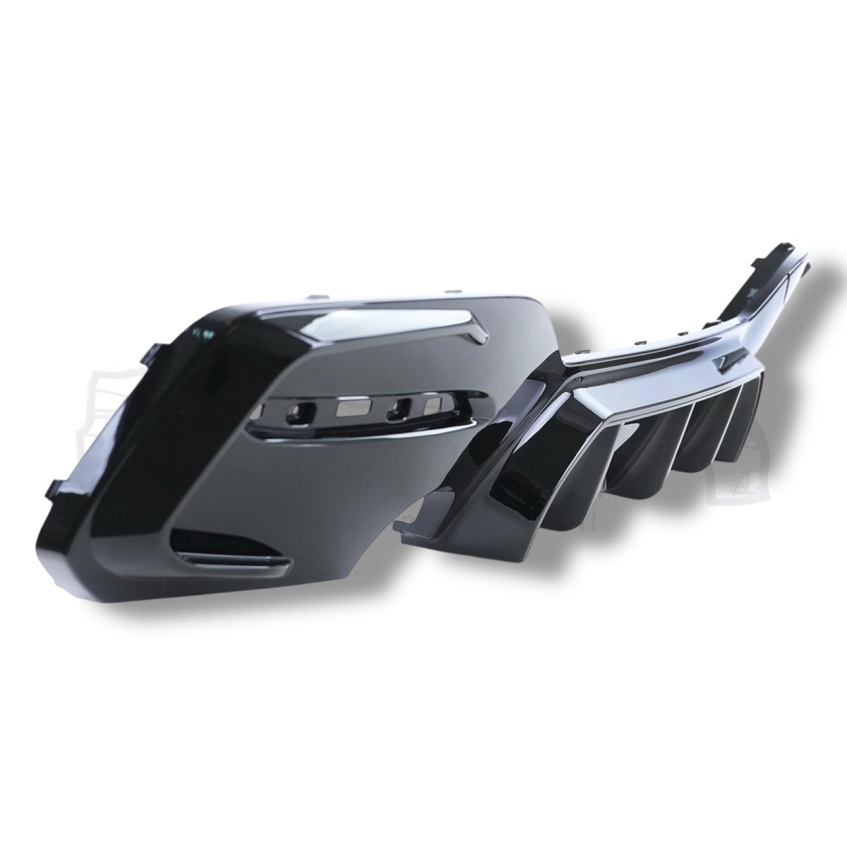 Diffuser - BMW 1 Serie F20LCI / F21LCI - M Performance Look - M135I/M140I - Hoogglans Zwart | 03/2015 - 2019 - Beamerstyling.nl