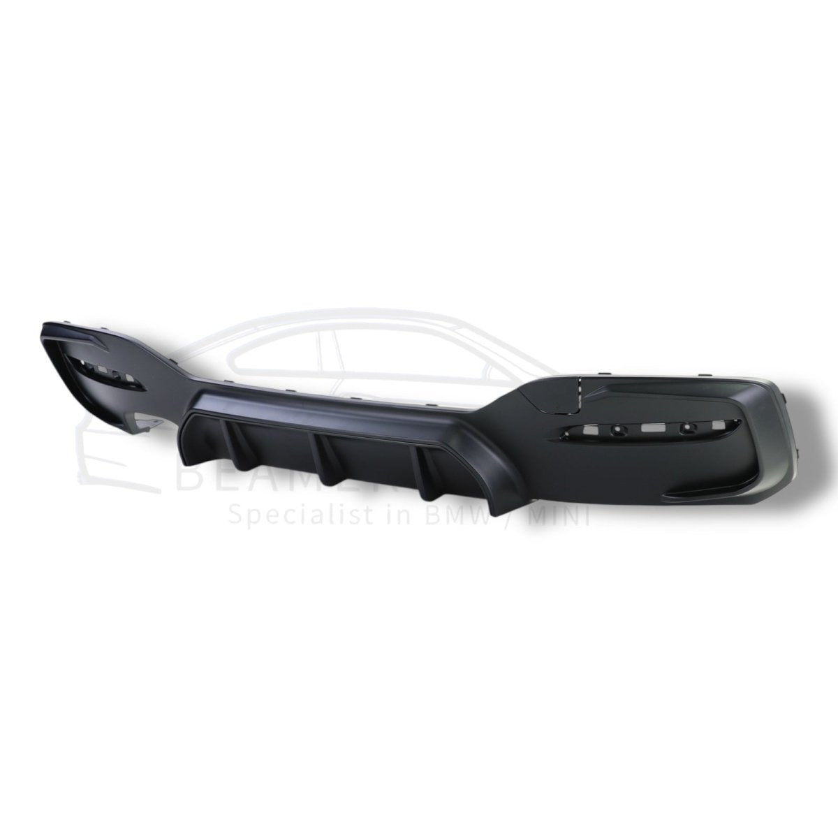 Diffuser - BMW 1 Serie F20LCI / F21LCI - M Performance Look - Mat Zwart | 03/2015 - 2019 - Beamerstyling.nl
