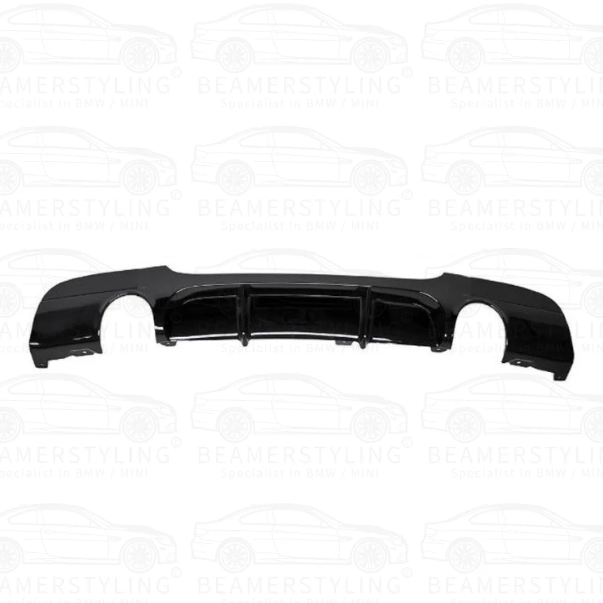 Diffuser - BMW E90 / E91 - Performance Look - 335I/D - Hoogglans Zwart | 05-12 - Beamerstyling.nl