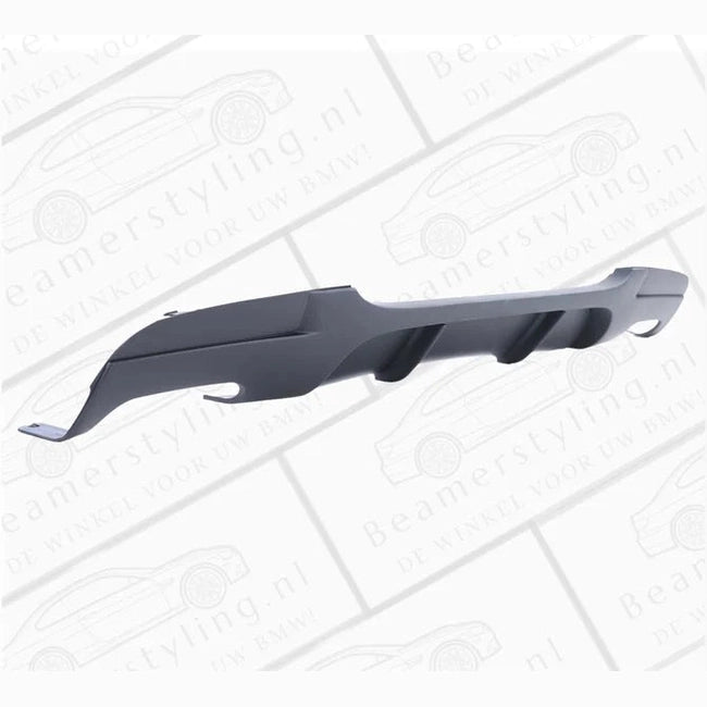 Diffuser - BMW E90 / E91 - Performance Look - Mat Zwart - 4 Uitlaten | 05-12 - Beamerstyling.nl