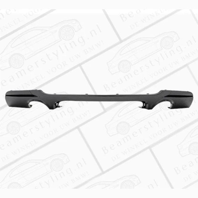 Diffuser - BMW E92 / E93 - M Performance Look - 335I / 335D - Carbon / Zwart - Beamerstyling.nl