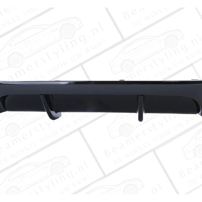 Diffuser - BMW E92 / E93 - M Performance Look - 335I / 335D - Glanzend Zwart | 2006-2014 - Beamerstyling.nl