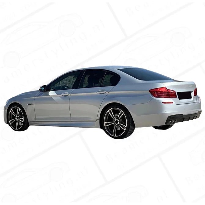 Diffuser - BMW F10 / F11 - M Performance Look - Mat Zwart - Uitlaat Links | 10 - 17 - Beamerstyling.nl
