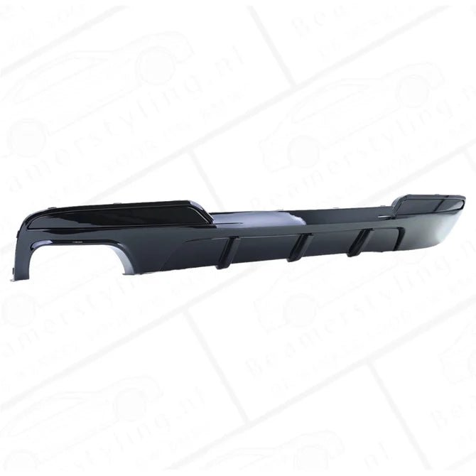 Diffuser - BMW F10 / F11 - M Performance Look - Mat Zwart - Uitlaat Links | 10 - 17 - Beamerstyling.nl