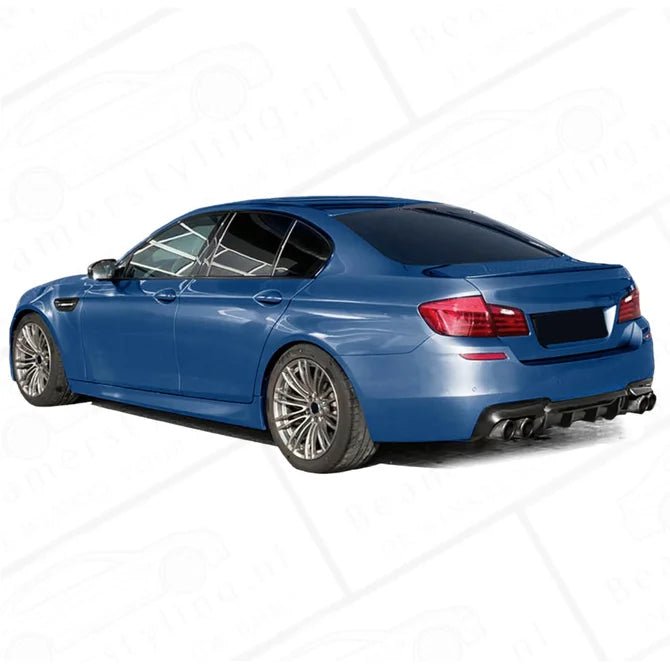Diffuser - BMW F10 / F11 - M5 Evo Look - Glanzend Zwart | 2010 - 2017 - Beamerstyling.nl