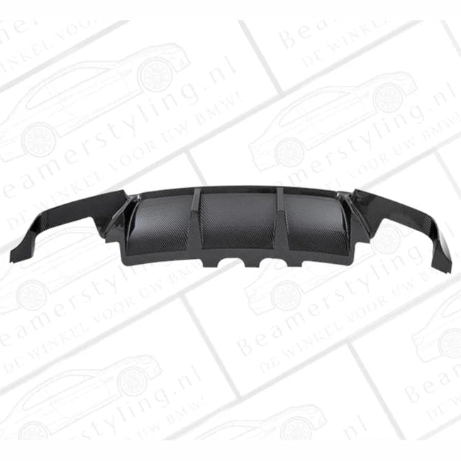 Diffuser - BMW F10 / F11 - M5 Look - Carbon Look - 4 Uitlaten - Beamerstyling.nl
