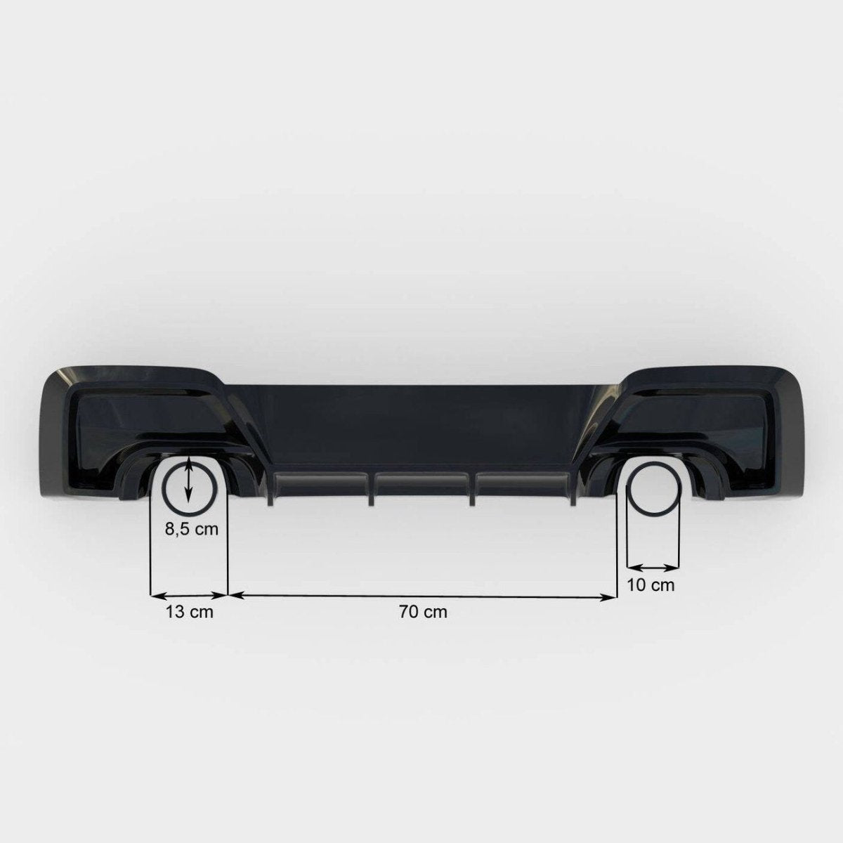 Diffuser - BMW F20 / F21 - Hoogglans Zwart - M135I - Maxton Design | 2011-2015 - Beamerstyling.nl